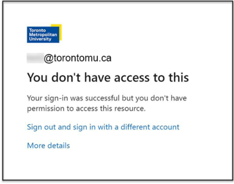 You don't have access to this error